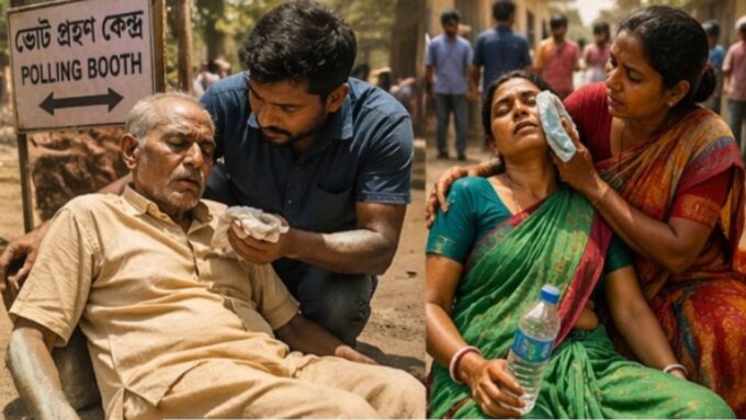 প্রবল দাবদাহের মধ্যে বুথেই প্রাণ হারালেন চার জেলার চার ভোটার