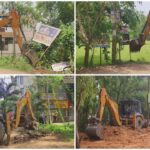 শান্তিনিকেতনে ধুন্ধুমার! সোনাঝুরি জঙ্গলে বুলডোজার, উপড়ে ফেলা হল হোটেল-রিসর্টের মস্ত বিজ্ঞাপন, কেন এই অ্যাকশন?