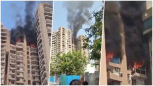 আচমকা এসিতে বিস্ফোরণ! মুহূর্তেই ভয়াবহ আগুন নয়ডার বহুতলে
