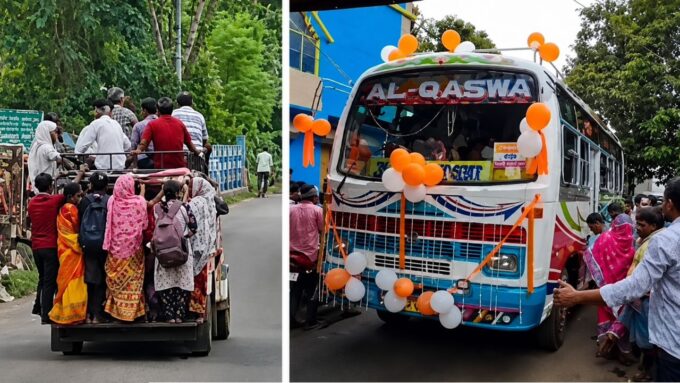 ‘বাদুড়ঝোলার দিন শেষ!’ ১৪ বছর পর রাজপথে ফিরল বাস, ঐতিহাসিক জয় খানাকুলবাসীর