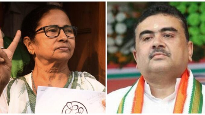 ভোটযুদ্ধের মহাযুদ্ধ: নন্দীগ্রামে দাপট শুভেন্দুর, ‘ভরকেন্দ্র’ ভবানীপুরে হাসি ফুটছে মমতার মুখে!