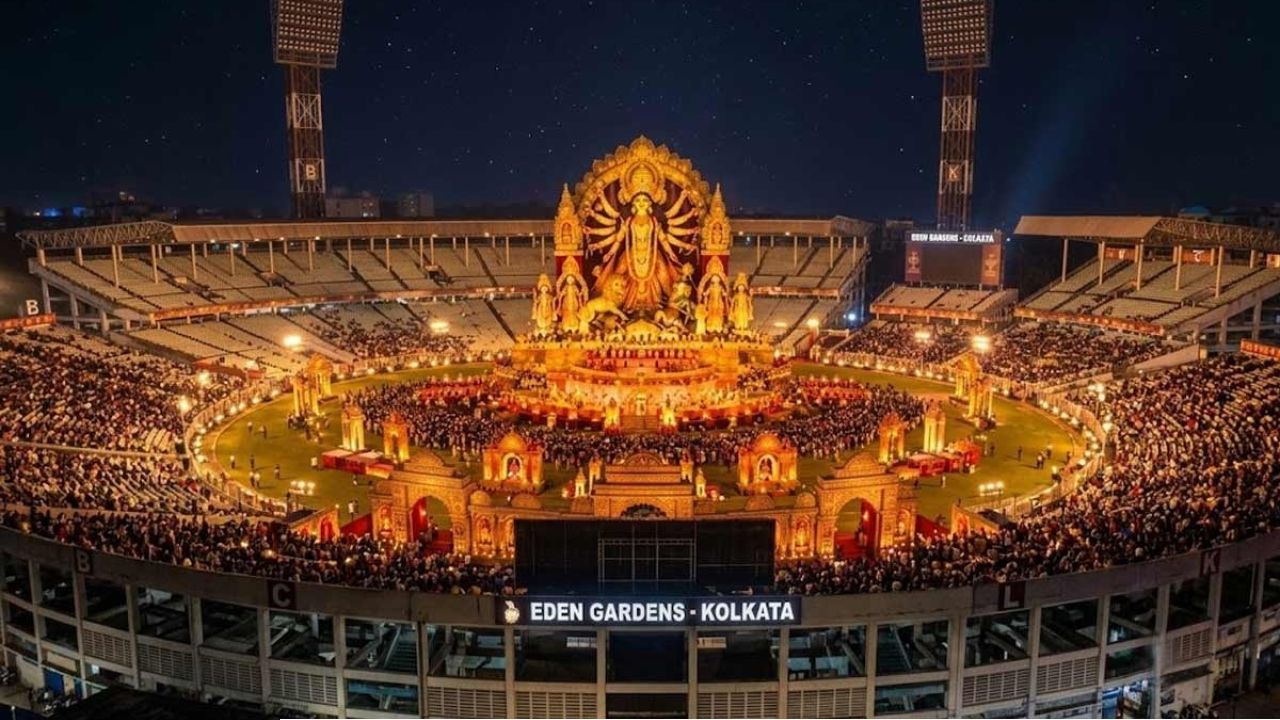 Durga Puja 2026: মহালয়ায় ইডেনে মেগা শো! মোদীর উপস্থিতিতে থাকছে কী কী চমক, জানুন খুঁটিনাটি